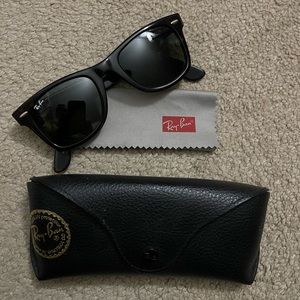 RayBan Wayfarer RB2140 Tortoise Shell Sunglasses w/ Case 🤎